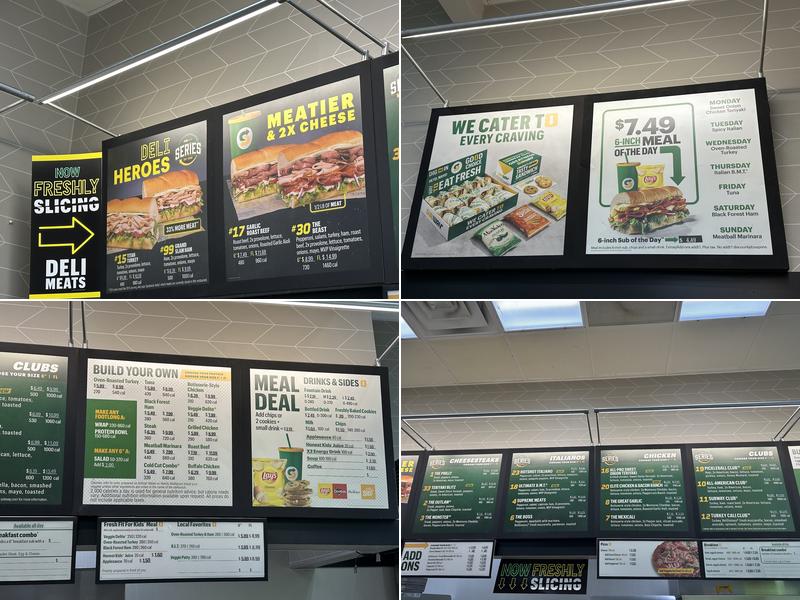 Subway Menu