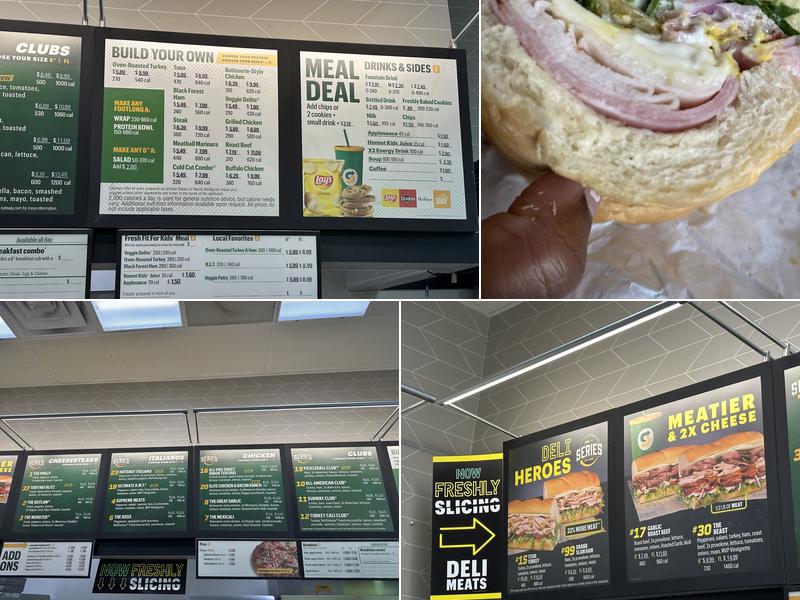 Subway Menu