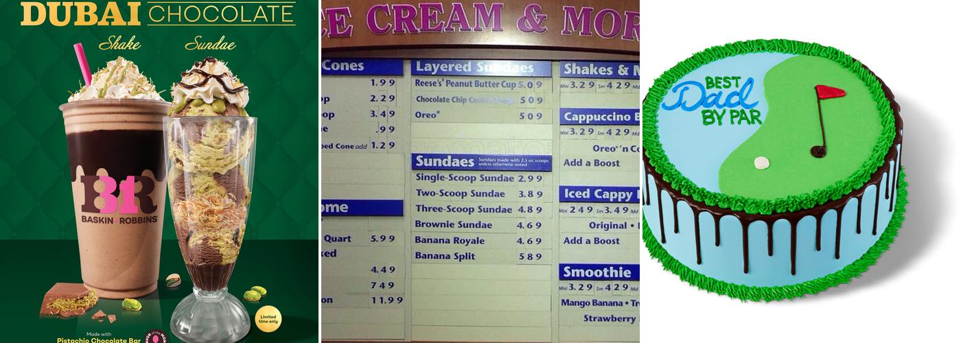 Baskin-Robbins Menu