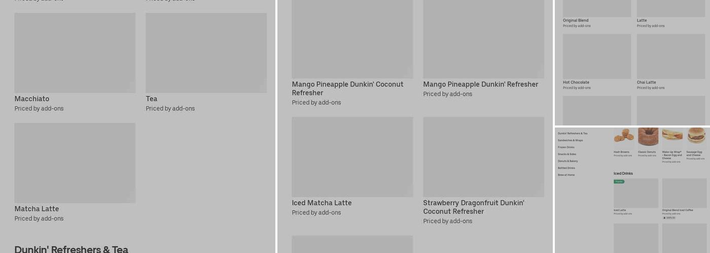 Dunkin' Menu