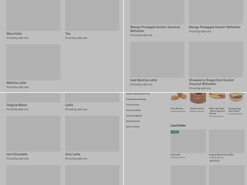 Dunkin' Menu