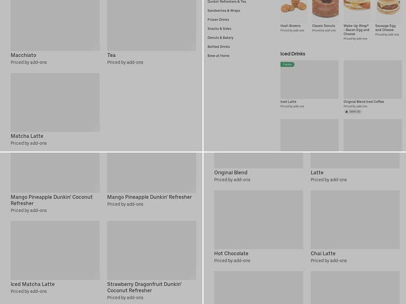 Dunkin' Menu