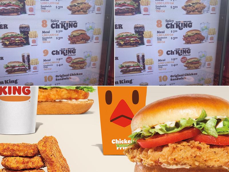 Burger King Menu
