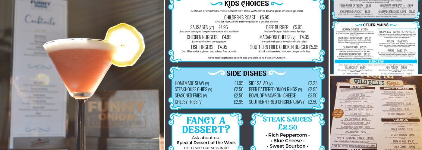 The Funny Onion Menu