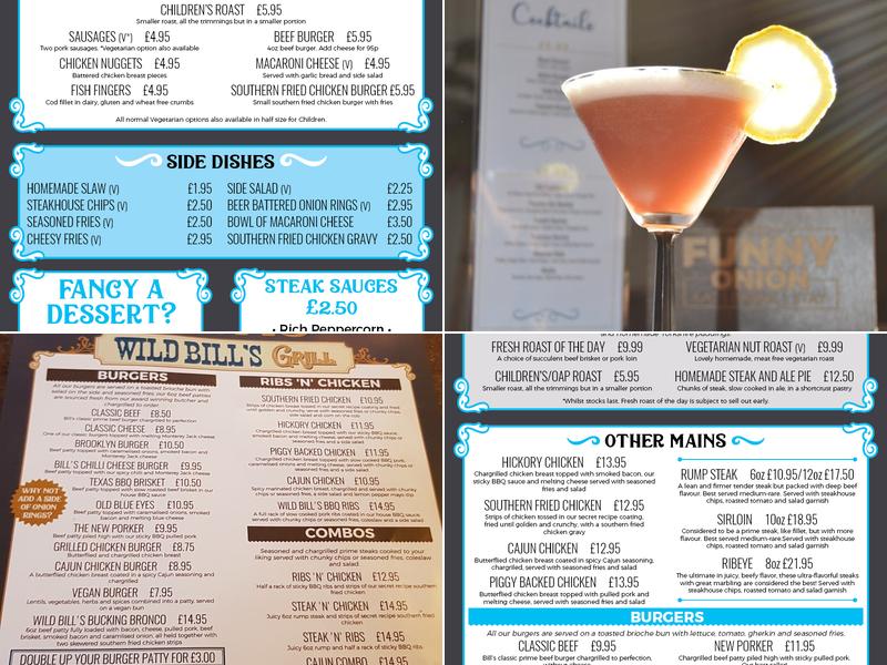 The Funny Onion Menu