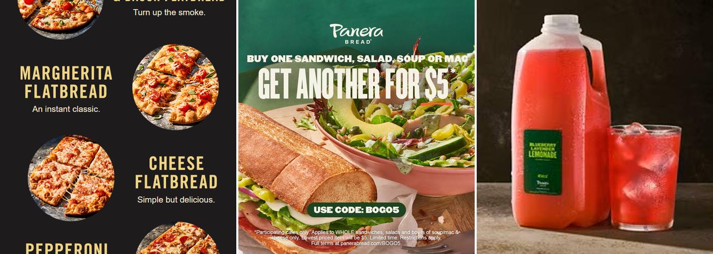 Panera Bread Menu