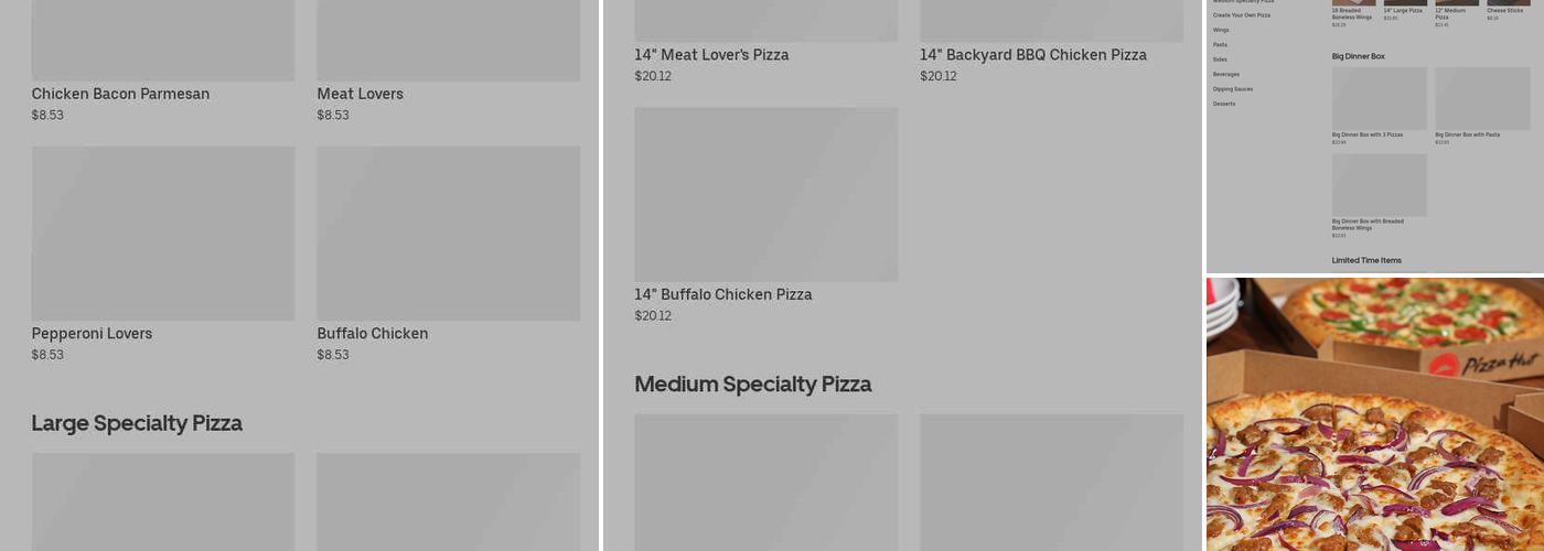 Pizza Hut Menu
