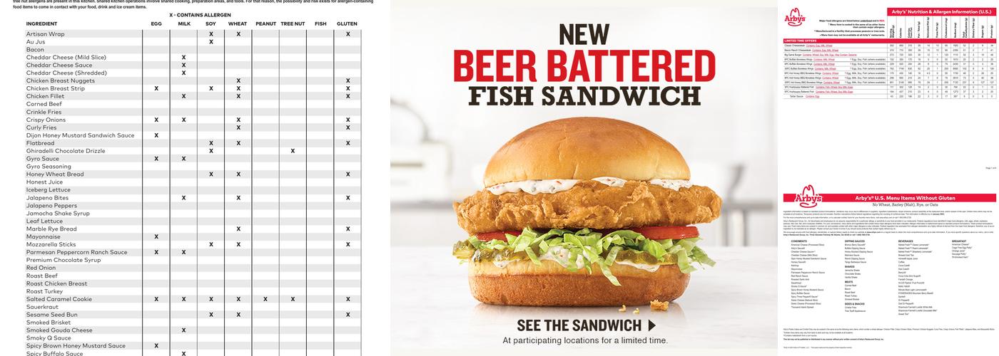 Arby's Menu