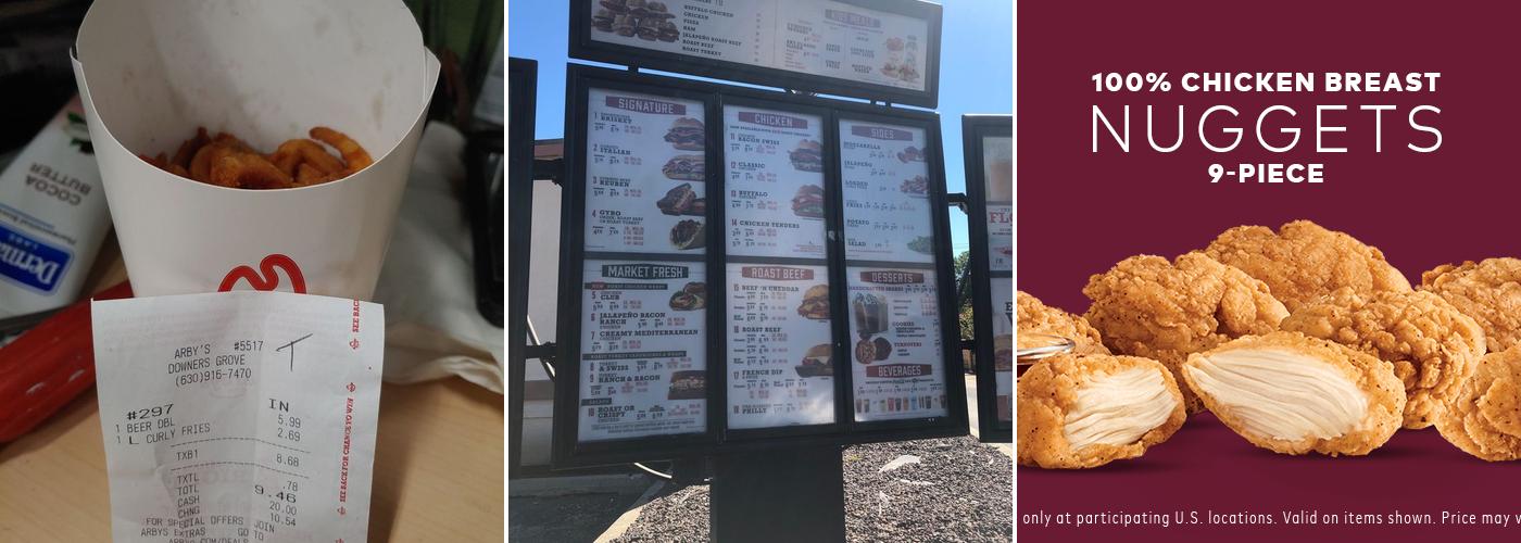 Arby's Menu