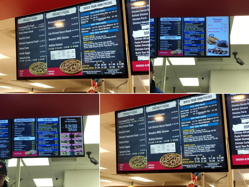 Domino's Pizza Menu