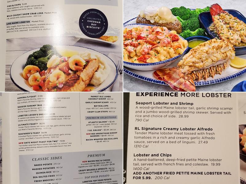 Red Lobster Menu