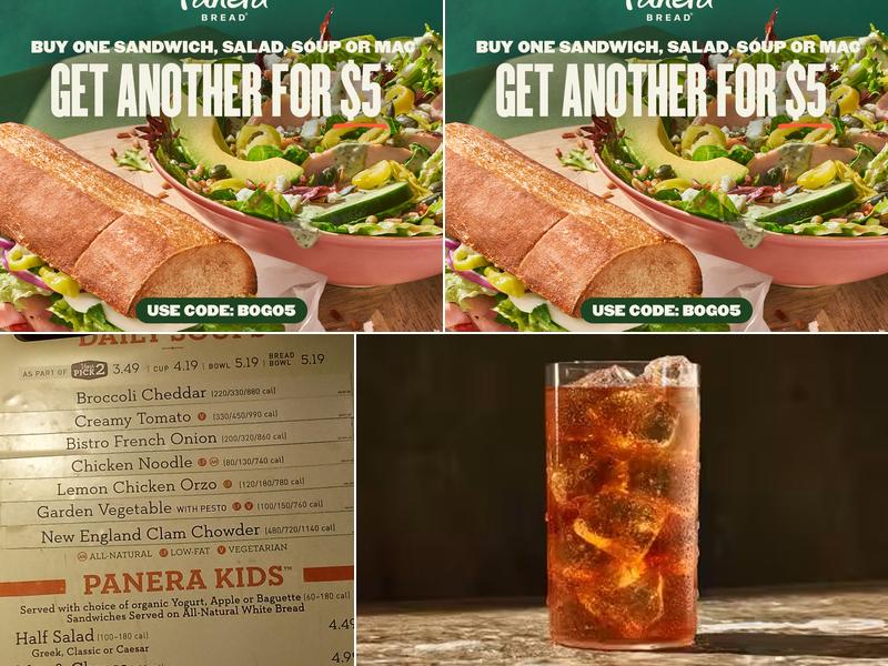 Panera Bread Menu