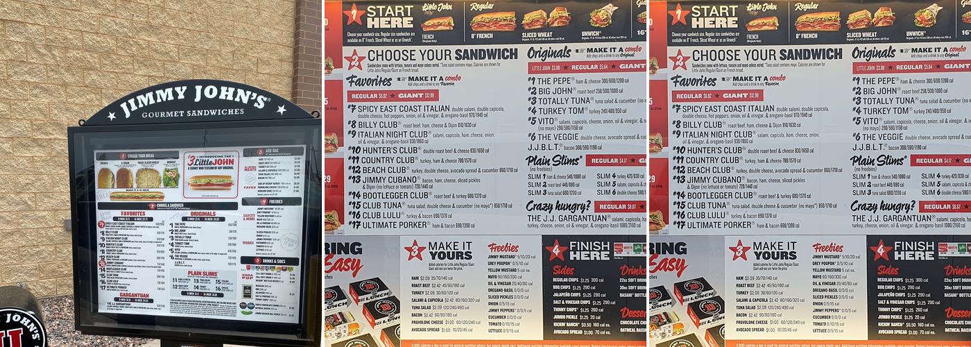 Jimmy John's Menu