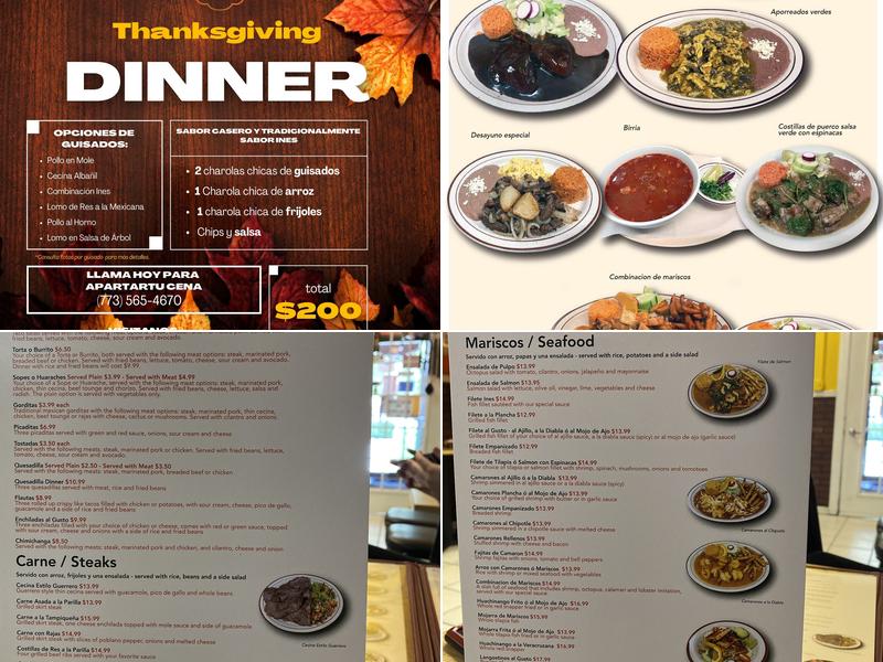 Ines Restaurant Menu