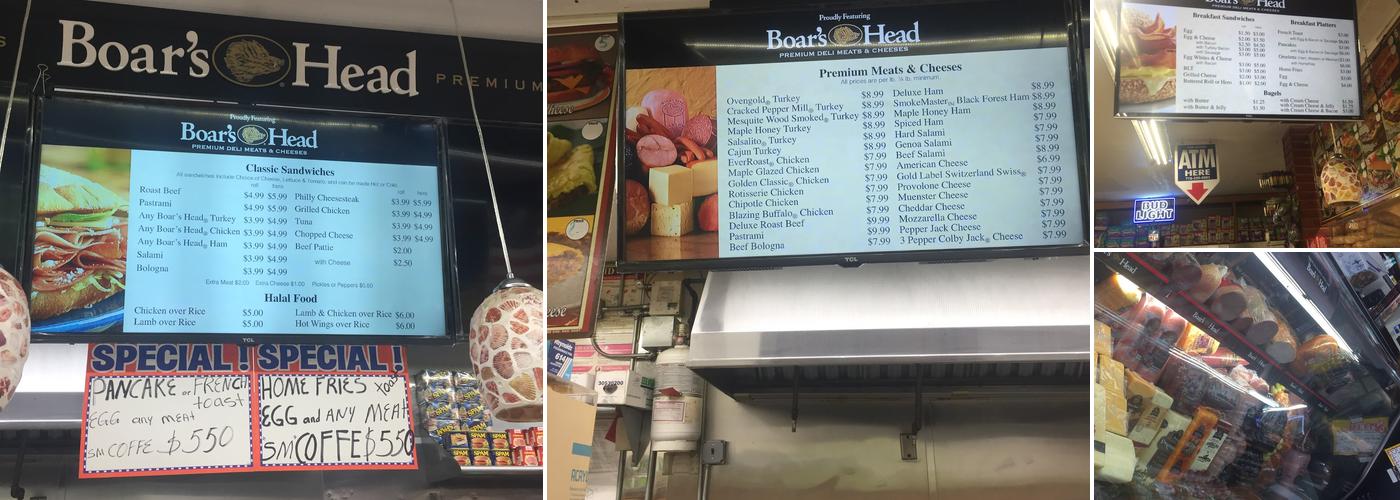 Saba Quality Plus Deli Menu