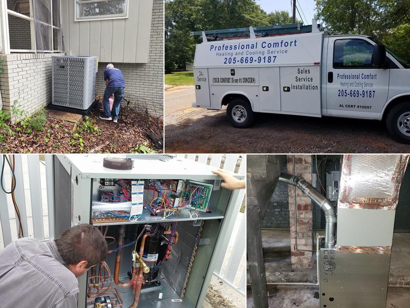 Professional Comfort Heating and Cooling Services