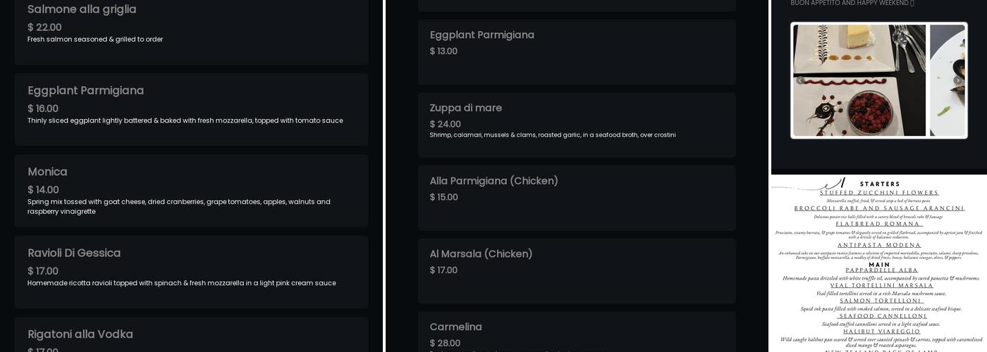 Tony’s Open Kitchen by Scotto Menu