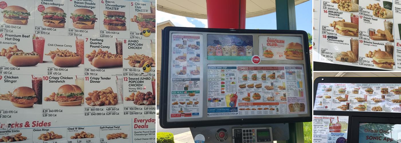 Sonic Drive-In Menu