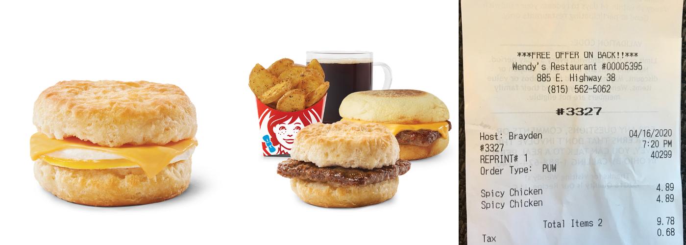 Wendy's Menu