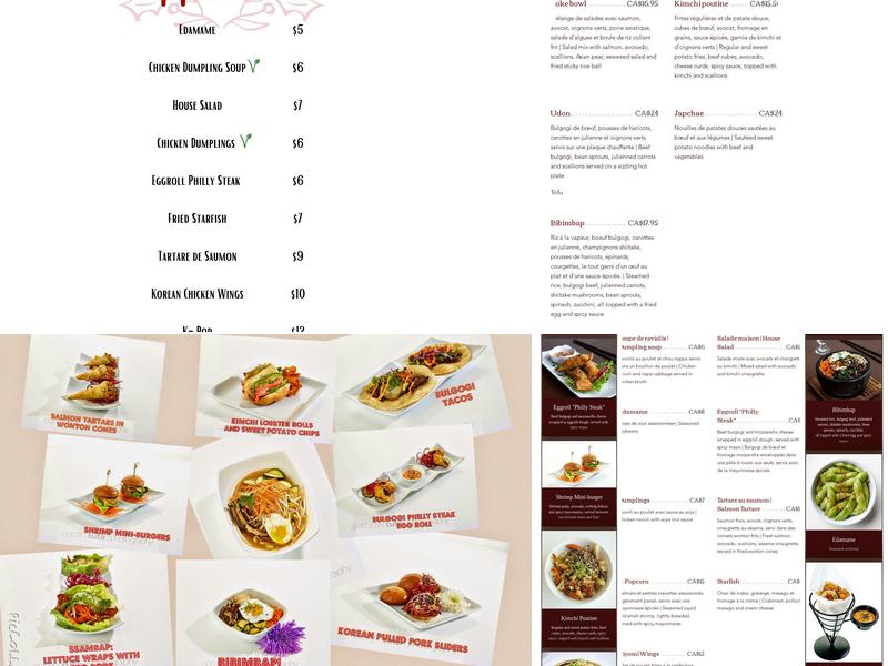 Kiyomi Centropolis, salles privées, karaoke, reception Menu