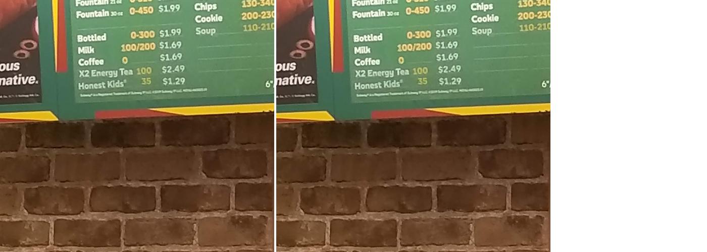 Subway Menu