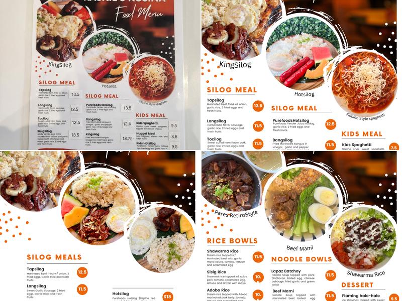 Raskie's Kusina Menu