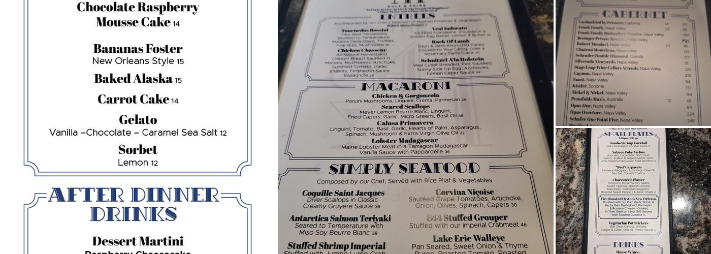 844 Gulf & Prime Menu