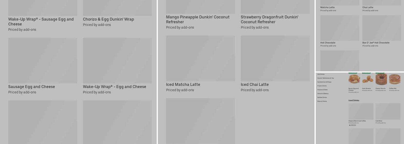 Dunkin' Menu
