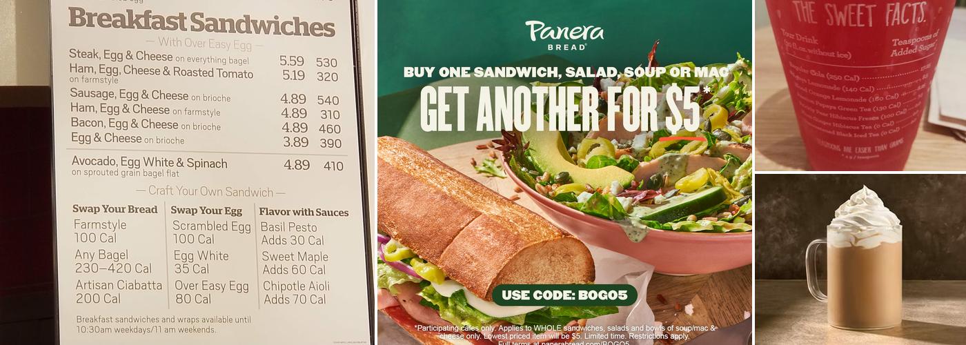 Panera Bread Menu
