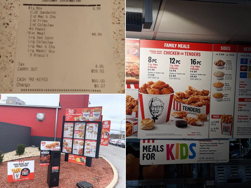 KFC Menu
