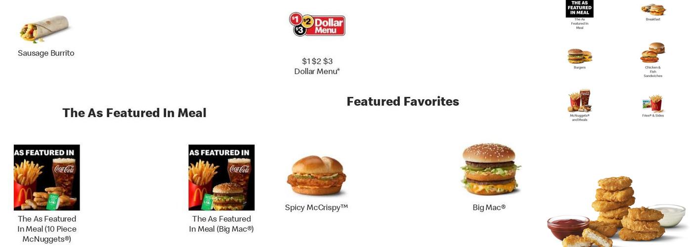 McDonald's Menu