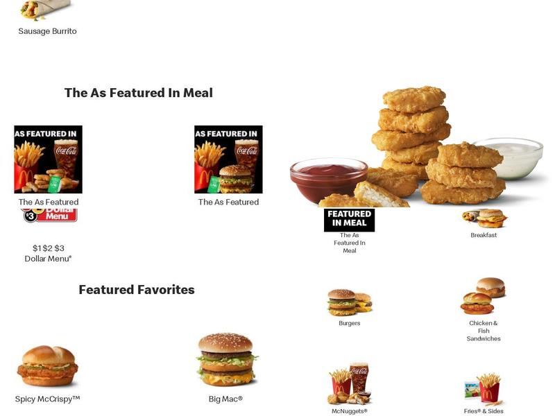 McDonald's Menu