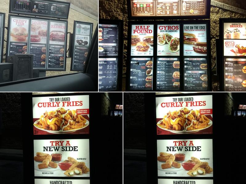 Arby's Menu
