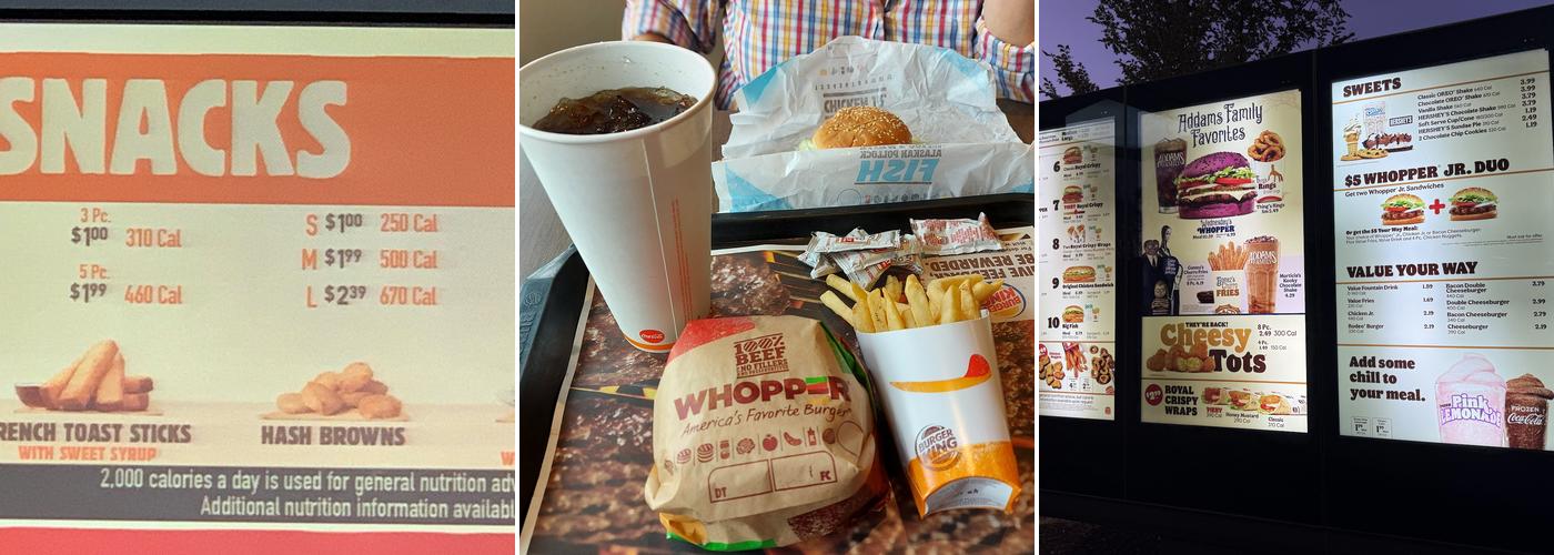 Burger King Menu