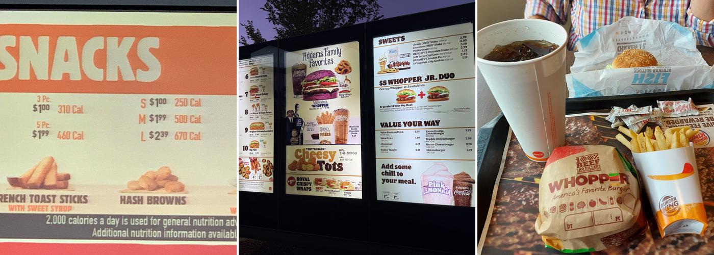 Burger King Menu