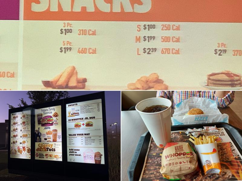 Burger King Menu