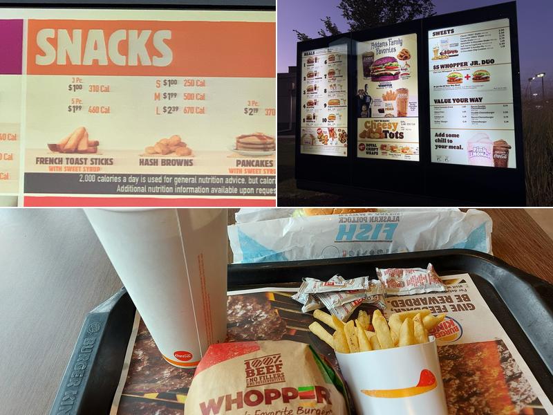 Burger King Menu