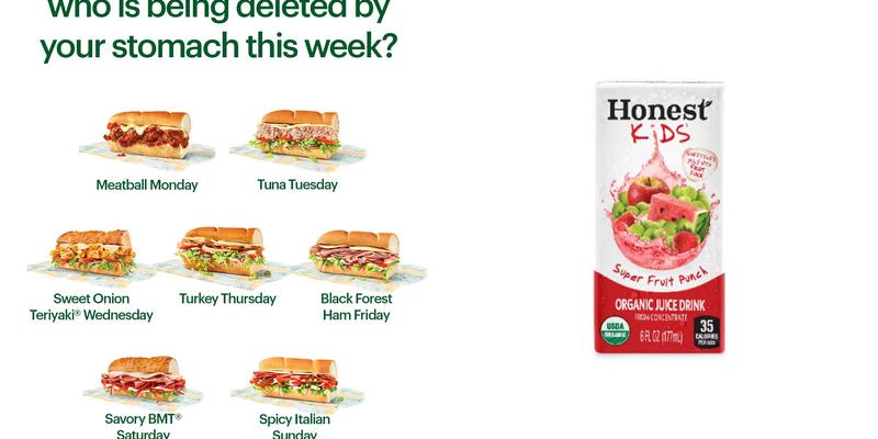 Subway Menu