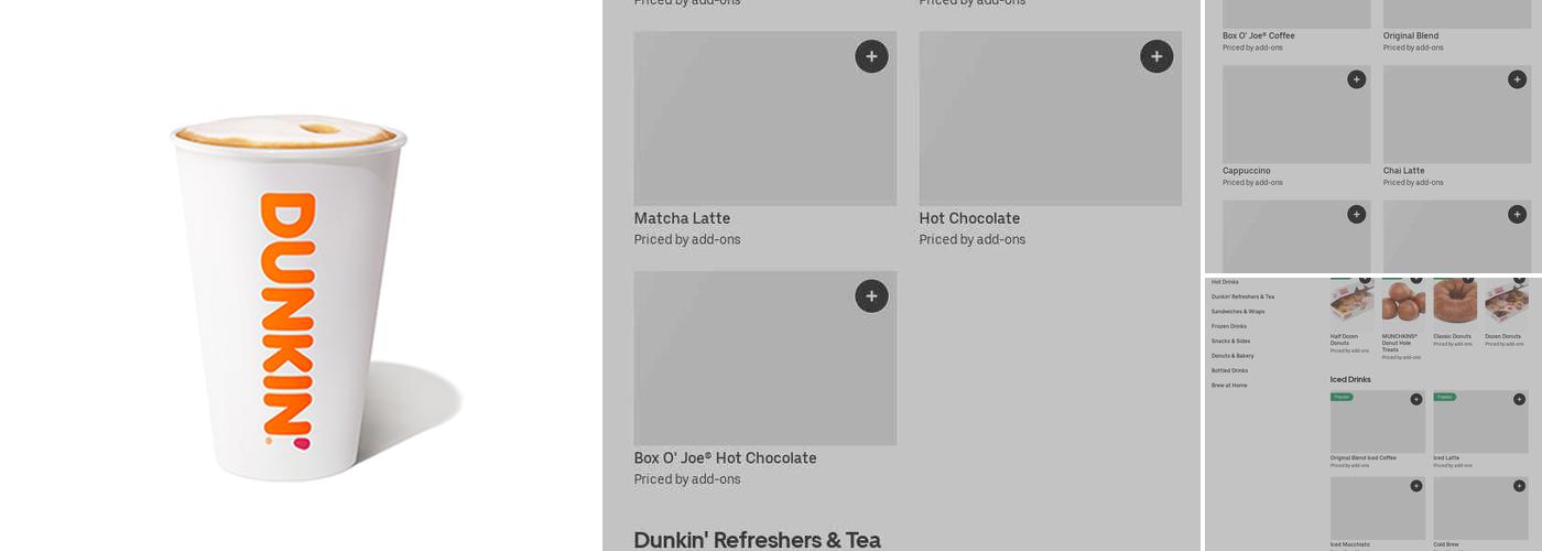 Dunkin' Menu