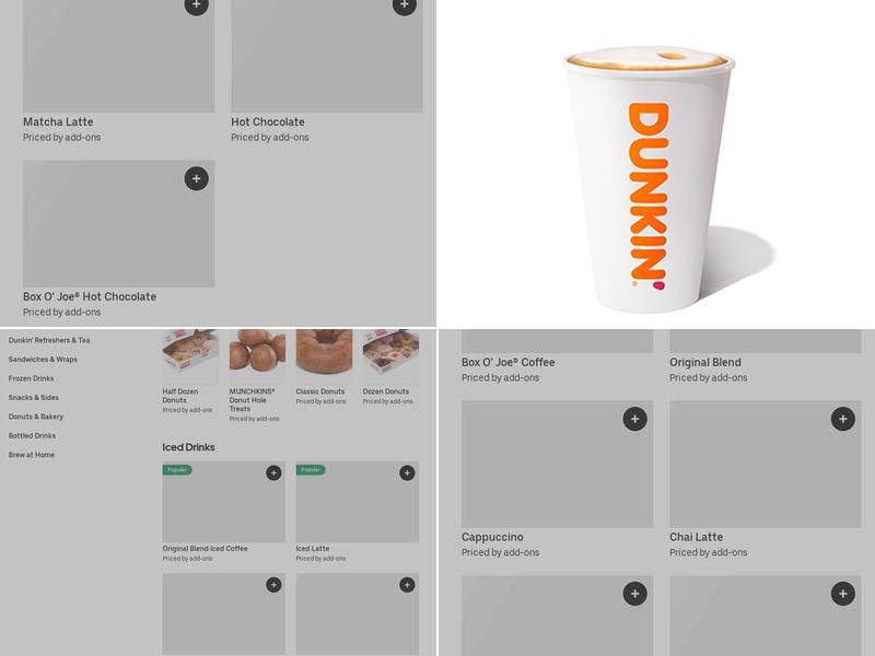 Dunkin' Menu