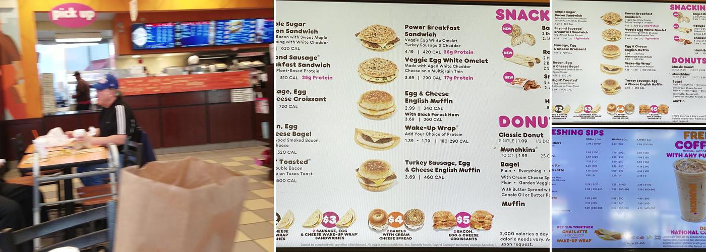 Dunkin' Menu