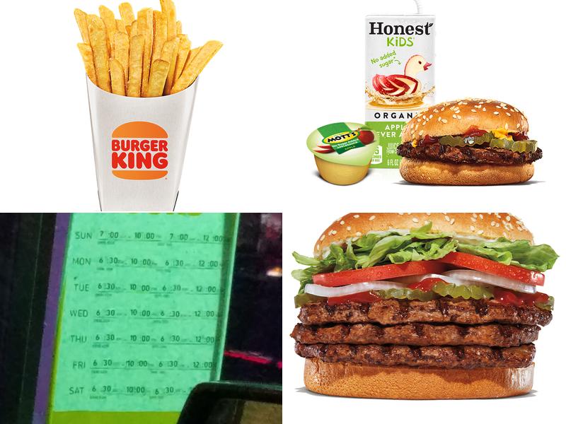 Burger King Menu
