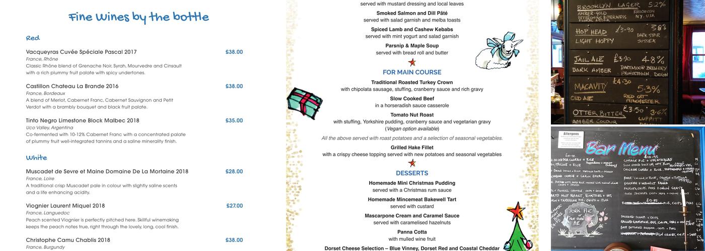 The Blue Raddle Menu