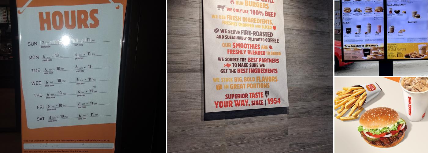 Burger King Menu