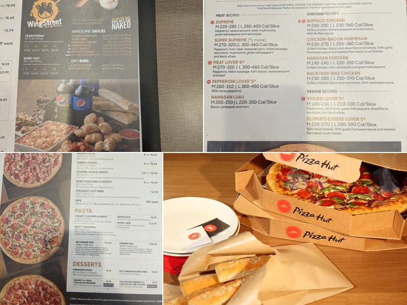 Pizza Hut Menu