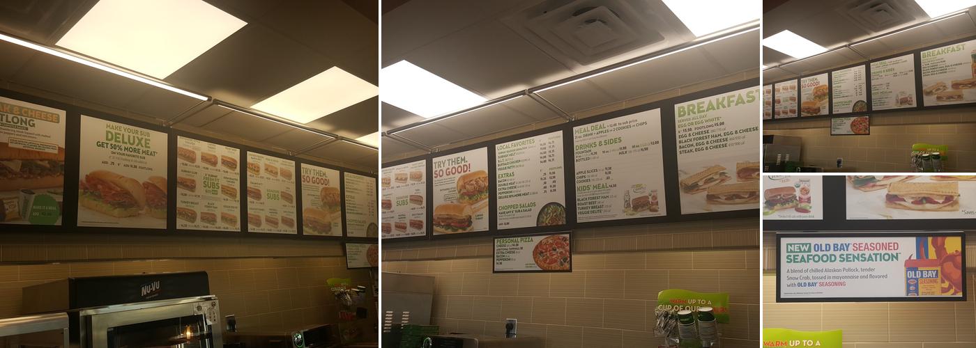 Subway Menu