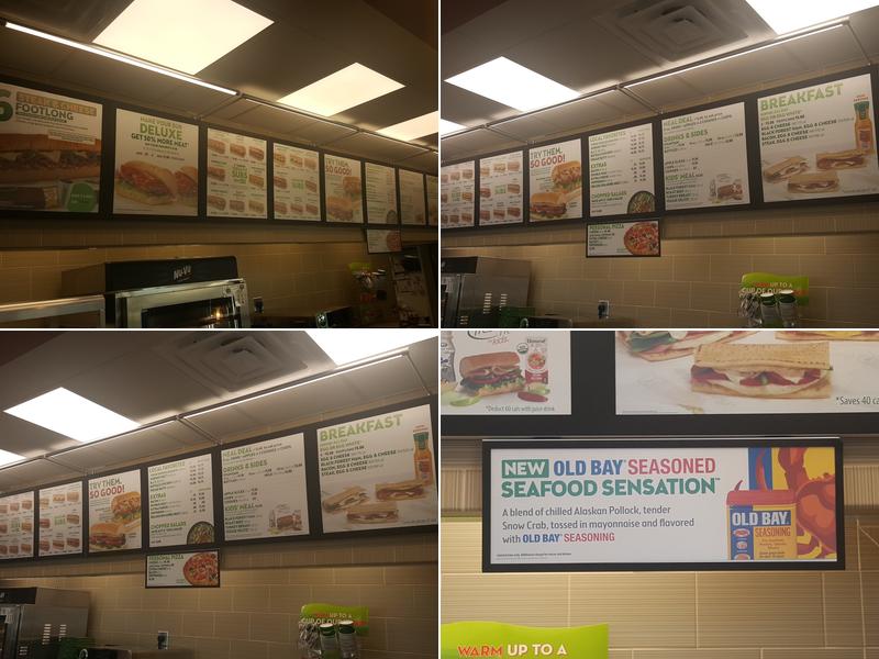 Subway Menu
