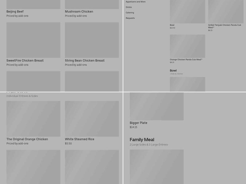 Panda Express Menu