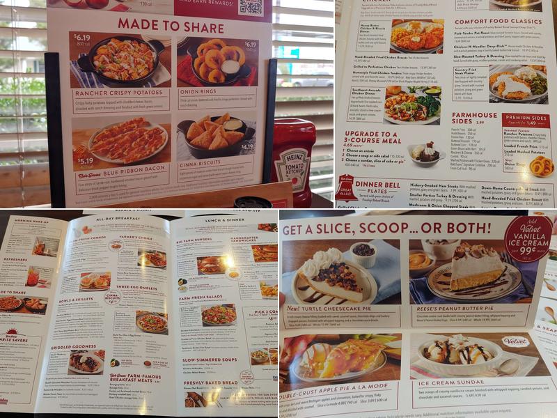 Bob Evans Menu