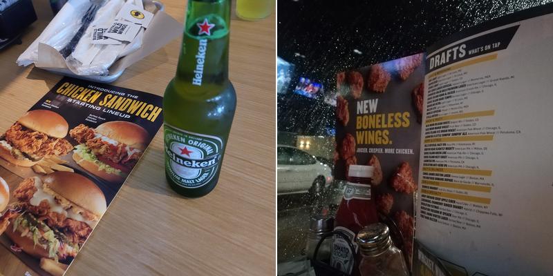 Buffalo Wild Wings Menu